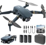 Dron con Cámara 4K HD, 84 Min de Vuelo (3 Baterías), Alcance de 800 m, Seguimiento Automático, Motor Brushless y Hover Automático – Ideal para Principiantes y Adultos