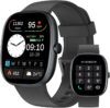 HUAKUA Reloj Inteligente Hombre Mujer con Llamadas Bluetooth 5.3, Smartwatch Deportivo 3ATM Impermeable con 113 Modos Deportivos, Monitor de Pulsómetro, Sueño y SpO2, Reloj Digital (Negro)