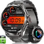 Reloj Inteligente Hombre con 1000mAh Batería, 1.92″ AMOLED, Negro