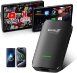 Carlinkit CP2A Pro adaptador CarPlay inalámbrico – compatible con Netflix/YouTube/TikTok Lite streaming para cables de fábrica CarPlay, Android Auto y Car Play Dongle inalámbricos, USB-A/C