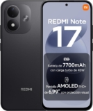 REDMI Note 17, Smartphone 6+256GB, Negro, batería de 7700mAh