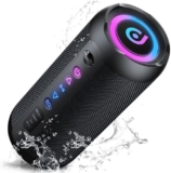 Altavoz Bluetooth Portátil 25W, Altavoz Potente con Bluetooth 5.4 y Graves Profundos, hasta 24 Horas de Reproducción, Impermeable IPX7, TWS, Luces RGB, AUX/TF/USB, Ideal para Fiestas y Exterior