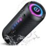 Altavoz Bluetooth Portátil 25W, Altavoz Potente con Bluetooth 5.4 y Graves Profundos, hasta 24 Horas de Reproducción, Impermeable IPX7, TWS, Luces RGB, AUX/TF/USB, Ideal para Fiestas y Exterior
