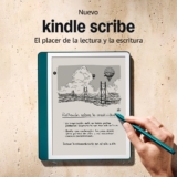 Amazon Kindle Scribe (64 GB) | Pantalla rediseñada con bordes uniformes. Escribe a mano sobre tus libros y documentos | Lápiz prémium | Verde jade metalizado