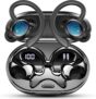 Auriculares Inalambricos Deportivos, Auriculares Bluetooth 5.4 HiFi Estéreo con 4 HD Mic, 60H Cascos Inalambricos Bluetooth con Cancelacion Ruido ENC, Pantalla LED/Control App, IP7 Impermeable Cascos