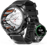 DOOGEEco Anymoving M1 Reloj Inteligente Hombre y Mujer, Smartwatch con IA, GPS de Doble Banda (5ATM y IP68), Gran Pantalla AMOLED de 1,5», Autonomía 20 Días, 170+ Modos, Con 3 Correas de Regalo