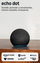 Echo Dot (Última generación) | Altavoz inteligente wifi y Bluetooth, con sonido más potente y de mayor amplitud | Antracita, con Acceso Anticipado a Alexa+