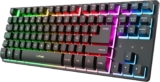 GXTrust Dothix Teclado Inalámbrico TKL 80% QWERTY Español, Negro