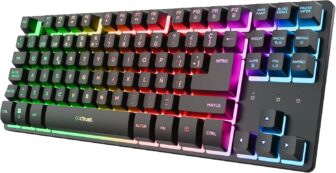 GXTrust Dothix Teclado Inalámbrico TKL 80% QWERTY Español, Negro