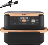 Ninja Foodi FlexDrawer, Freidora de Aire Dual Zone, 10,4L, Negro/Cobre