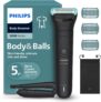Philips Afeitadora Corporal Series 5000 – Depiladora Masculina con sistema de protección, Recorta y depila las zonas íntimas y la espalda, 100% impermeable, 100 min de autonomía, BG5480/15.