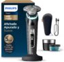 Philips i9000 Prestige, Afeitadora Eléctrica Hombre, Máquina de Afeitar Barba en Seco y Húmedo, Tecnología SkinIQ, Base de Carga, Recargable, Estuche de Viaje, Centro de limpieza, XP9207/30