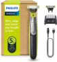Philips OneBlade 360 – Maquinilla de Afeitar Híbrida, Barbero Eléctrico y Afeitadora, 2 Cuchillas 360, Peine-Guía Ajustable 5 en 1 (modelo QP2734/30)