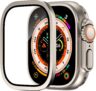Protectores de Pantalla para Apple Watch Ultra de 49mm, Vidrio Templado 9h Marco de AleacióN de Titanio, Mantiene el Original, Sensible al Tacto，PelíCula Protectora Ligera Apple Ultra 2