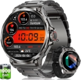 Reloj Inteligente Hombre con 1000mAh Batería, 1.92″ AMOLED, Negro