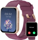 RUIMEN Reloj Inteligente Mujer Hombre con Llamada,1,83″ Smartwatch con Pulsómetro,Podómetro,Oxímetro,Monitor Sueño,Esfera de reloj personalizada,Impermeable IP68 Pulsera de actividad para iOS Android