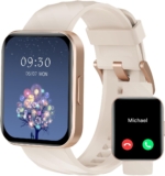 RUIMEN Reloj Inteligente Mujer Hombre con Llamada,1,83″ Smartwatch con Pulsómetro,Podómetro,Oxímetro,Monitor Sueño,Esfera de reloj personalizada,Impermeable IP68 Pulsera de actividad para iOS Android
