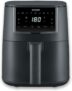 SEVERIN Freidora de aire FryLight Single, cocinado versátil, pantalla táctil, 8 programas automáticos, función de conservación del calor, 4L, revestimiento antiadherente, 1300W, negro, FR 2461