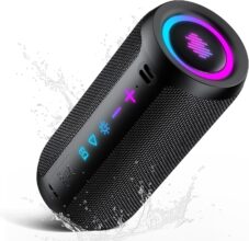 TIMU Altavoz Bluetooth Portátil 25W con Graves Profundos