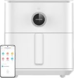 Xiaomi Smart Air Fryer 6.5L – Freidora de aire 6.5L, 1800W, 100 recetas, pantalla OLED, temperatura regulable 40°C-220°C °, Cocción uniforme 360°, blanco (Versión ES)